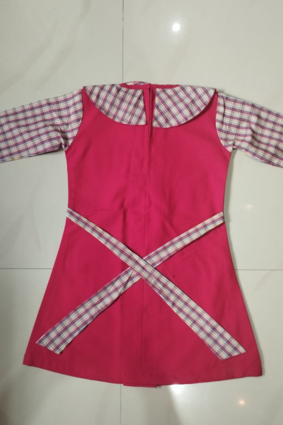 Pink Pinafore School Dress